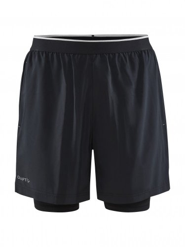 CRAFT ADV Charge 2in1 Stretch Shorts Black - Velikost: L