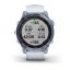 Garmin fenix 7X PRO Sapphire Solar, Titan Blue / White Silicone Band