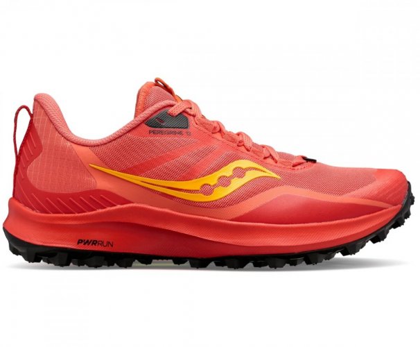 Saucony Peregrine 12 Coral/Red Rock W - Velikost: 38