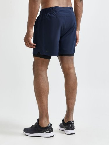 CRAFT ADV Essence 2v1 Shorts Blue - Velikost: S