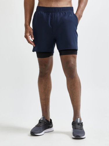 CRAFT ADV Essence 2v1 Shorts Blue - Velikost: L