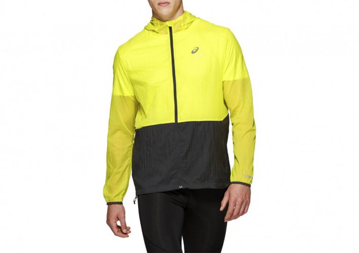 Asics Packable Jacket Yellow/Grey
