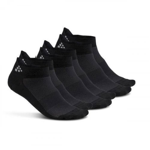 Craft Shaftless 3-pack Socks Black